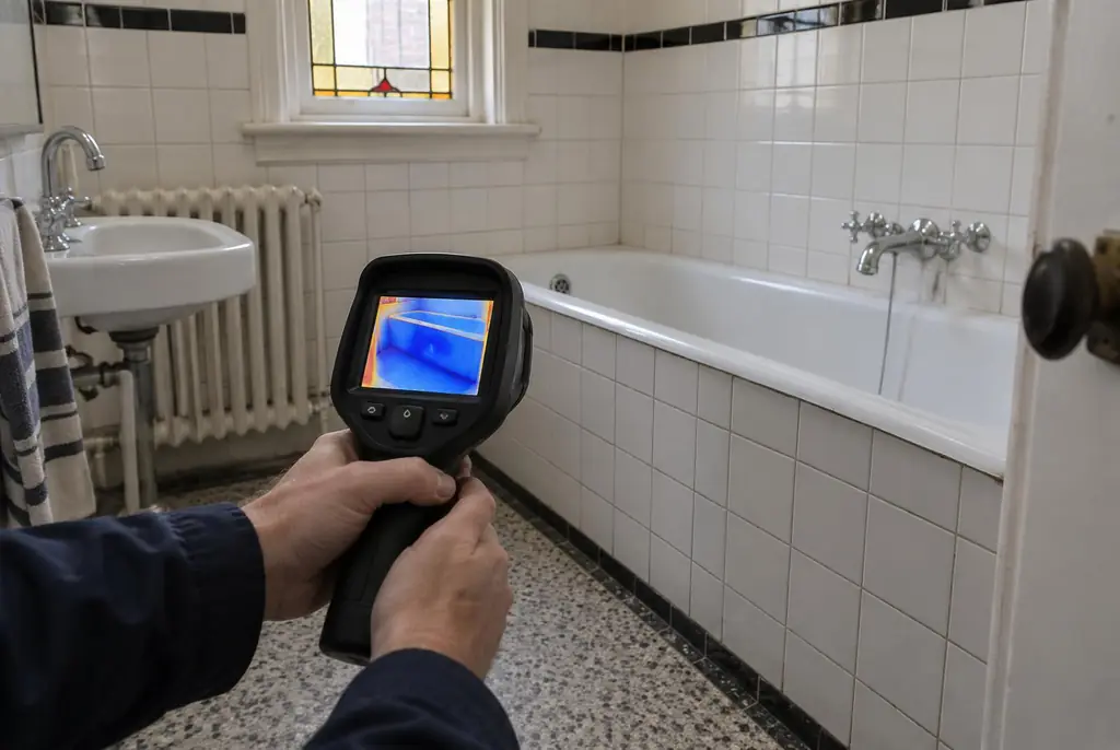 Lekdetectie Cothen – onderzoek in een badkamer van een oudere woning